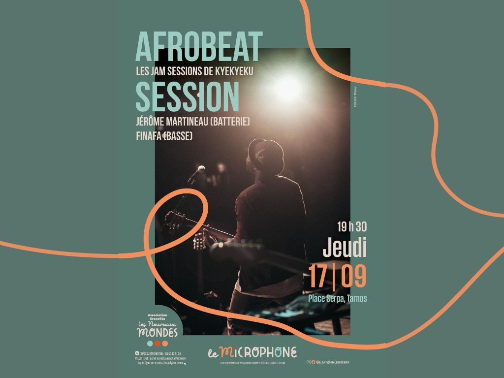Concert Afro Beat Session TARNOS - © Le Microphone Concert Afro Beat Session TARNOS microphone seignanx