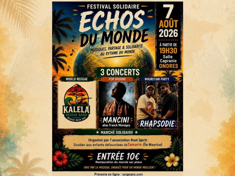 festival echos du monde ondres festival echos du monde ondres août 2026 sud landes