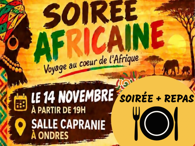 soiree-africaine-repas-ondres stands artisanat kalela dj dumba